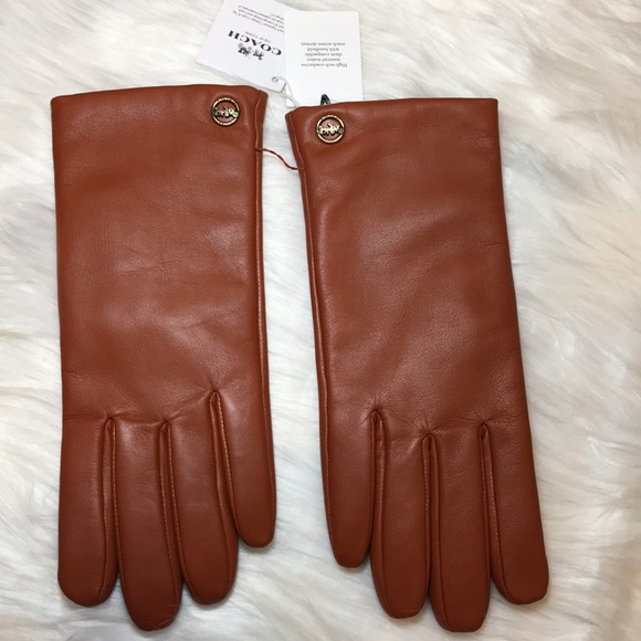 COACH Tech-Gloves Sunset Signature Quilted Leather - Picture 7 of 8